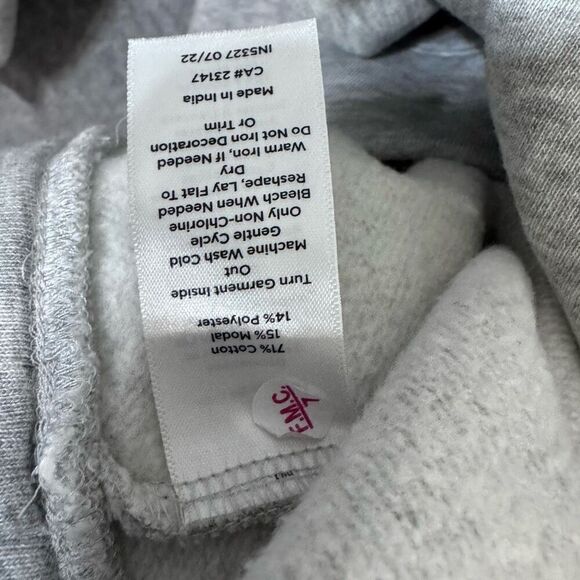 Talbots Women's Puff Sleeve Top sweater  Light Gray - size xl NWOT - Picture 8 of 10